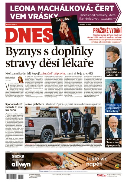 E-magazín MF DNES - 09.10.2025 - MAFRA, a.s.