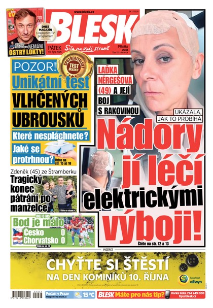 E-magazín BLESK 10.10.2025 - CZECH NEWS CENTER a. s.