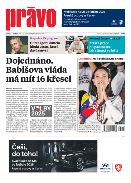 E-magazín Deník Právo - 11.10.2025 - Borgis, a.s.