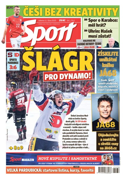 E-magazín Sport - 11.10.2025 - CZECH NEWS CENTER a. s.