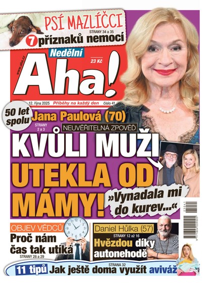 E-magazín NEDĚLNÍ AHA! - 12.10.2025 - CZECH NEWS CENTER a. s.
