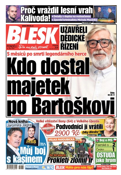 E-magazín Blesk - 13.10.2025 - CZECH NEWS CENTER a. s.