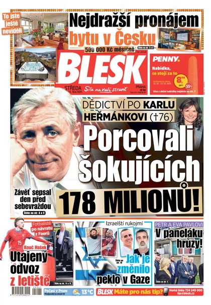 E-magazín Blesk - 15.10.2025 - CZECH NEWS CENTER a. s.