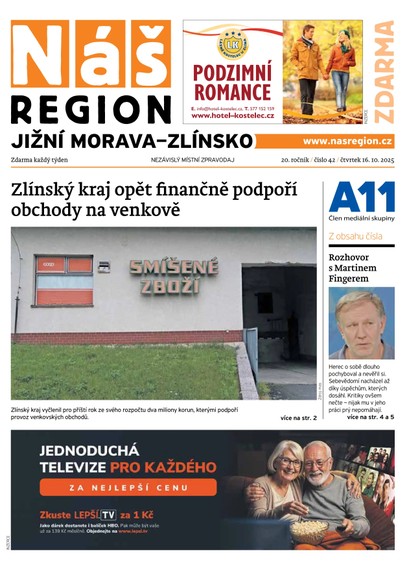 E-magazín Náš Region - Jižní Morava/Zlínsko 42/2025 - A 11 s.r.o.