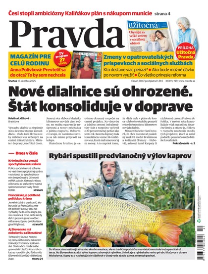 E-magazín Denník Pravda 16. 10. 2025 - OUR MEDIA SR a. s.