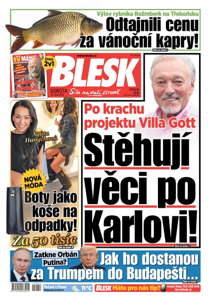 E-magazín Blesk - 18.10.2025 - CZECH NEWS CENTER a. s.