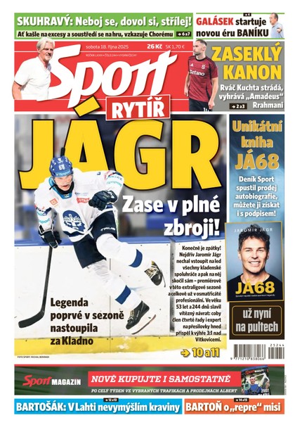 E-magazín Sport - 18.10.2025 - CZECH NEWS CENTER a. s.
