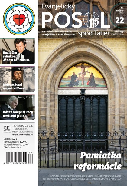 E-magazín Evanjelický posol spod Tatier 22/2025 - TRANOSCIUS a.s.