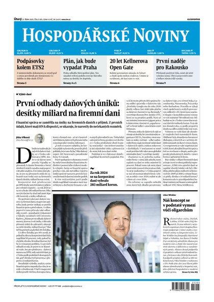 E-magazín HN 205 - 21.10.2025 - Economia, a.s.