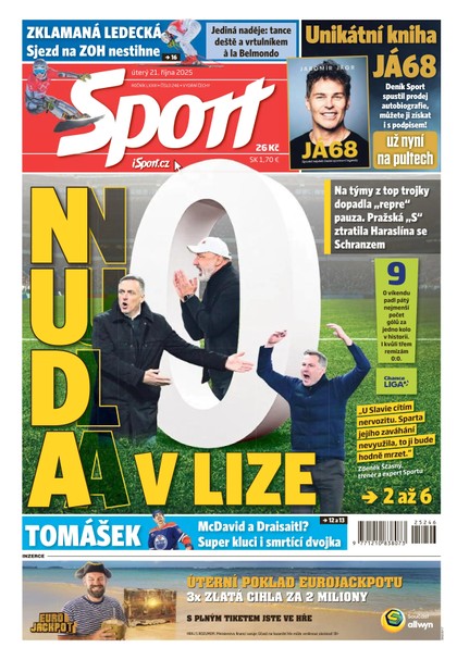 E-magazín Sport - 21.10.2025 - CZECH NEWS CENTER a. s.