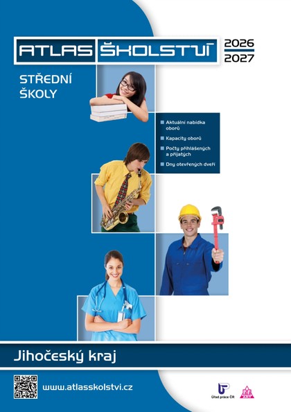 E-magazín Atlas školství – střední školy - Jihočeský kraj 2026/2027 - P.F. art, spol. s r.o.