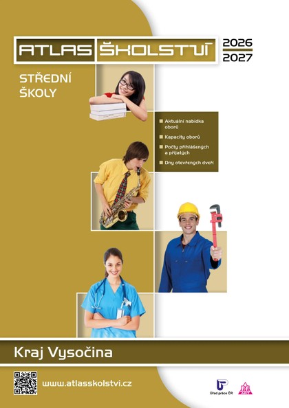 E-magazín Atlas školství – střední školy - Kraj Vysočina 2026/2027 - P.F. art, spol. s r.o.