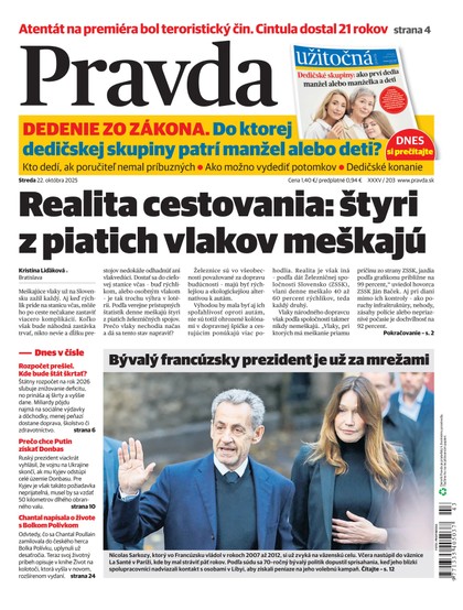 E-magazín Denník Pravda 22. 10. 2025 - OUR MEDIA SR a. s.