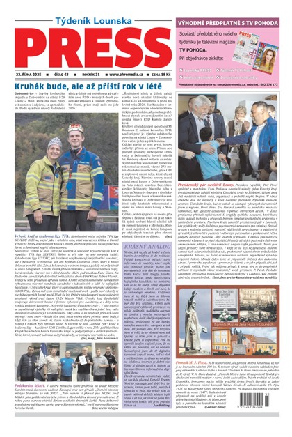 E-magazín Lounský Press 43/25 - Ohře Media