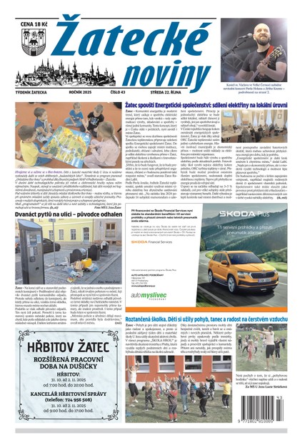 E-magazín Žatecké noviny 43/25 - Ohře Media