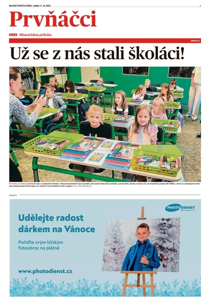 E-magazín Prvňáčci Moravskoslezský - 17.10.2025 - MAFRA, a.s.