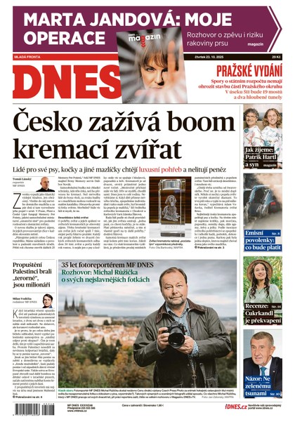 E-magazín MF DNES - 23.10.2025 - MAFRA, a.s.