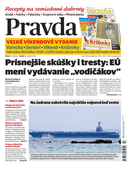 E-magazín Denník Pravda 24. 10. 2025 - OUR MEDIA SR a. s.