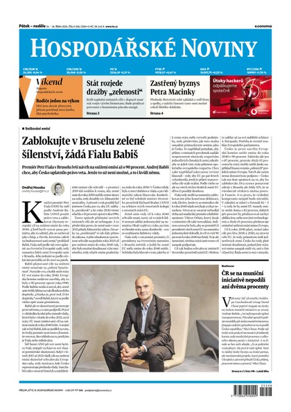 E-magazín HN 208 - 24.10.2025 - Economia, a.s.