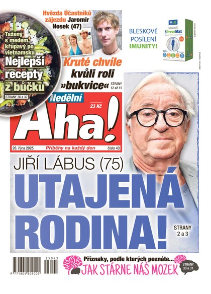 E-magazín NEDĚLNÍ AHA! - 26.10.2025 - CZECH NEWS CENTER a. s.