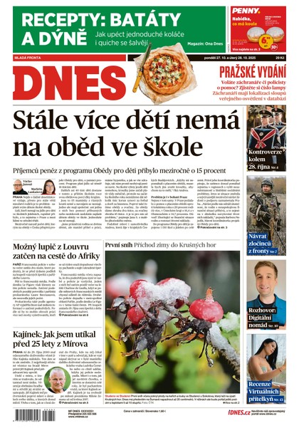 E-magazín MF DNES - 27.10.2025 - MAFRA, a.s.