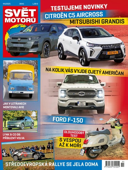 E-magazín Svět motorů - 44/2025 - CZECH NEWS CENTER a. s.
