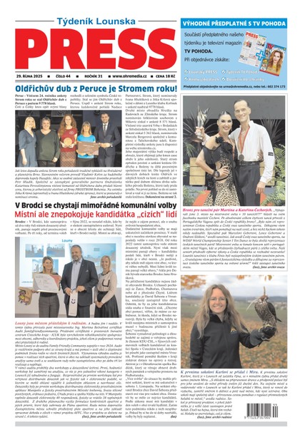 E-magazín Lounský Press 44/25 - Ohře Media