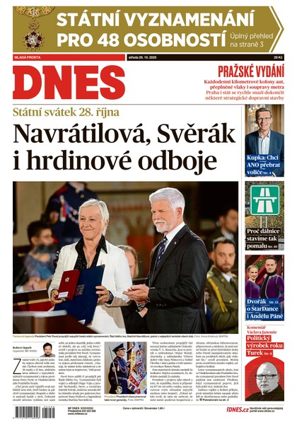 E-magazín MF DNES - 29.10.2025 - MAFRA, a.s.