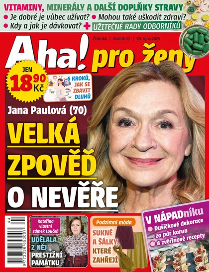 E-magazín AHA! PRO ŽENY - 44/2025 - CZECH NEWS CENTER a. s.