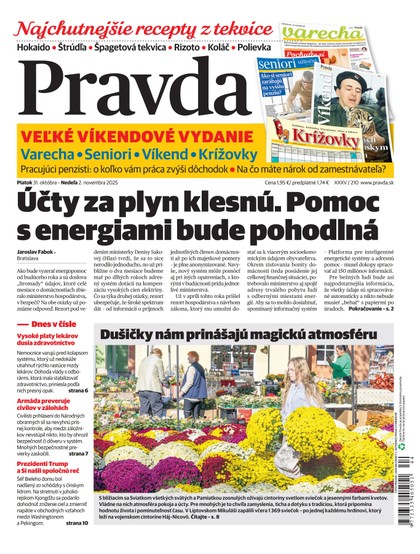 E-magazín Denník Pravda 31. 10. 2025 - OUR MEDIA SR a. s.