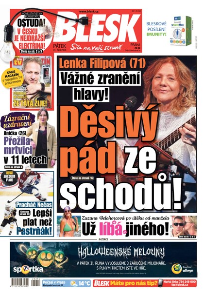 E-magazín Blesk - 31.10.2025 - CZECH NEWS CENTER a. s.