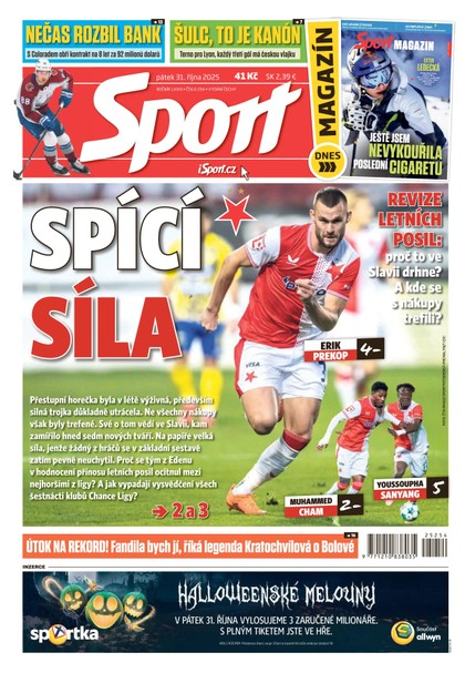 E-magazín Sport - 31.10.2025 - CZECH NEWS CENTER a. s.