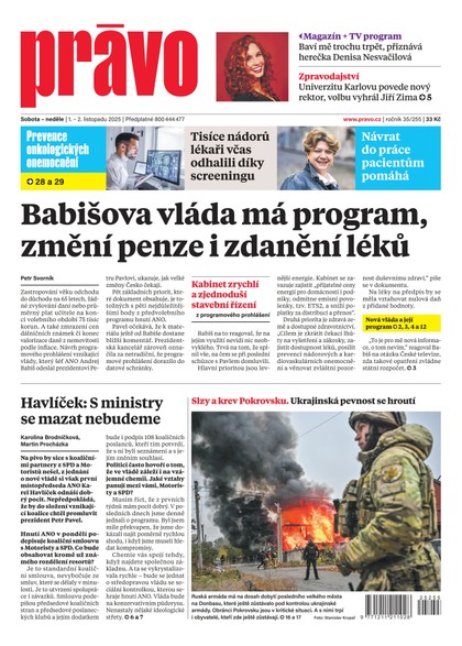 E-magazín Deník Právo - 1.11.2025 - Borgis, a.s.