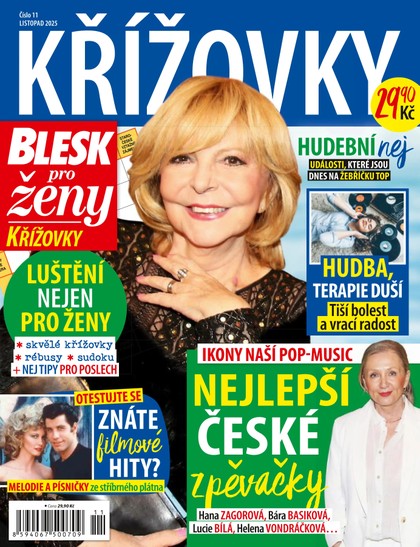 E-magazín BLESK PRO ŽENY KŘÍŽOVKY - 11/2025 - CZECH NEWS CENTER a. s.