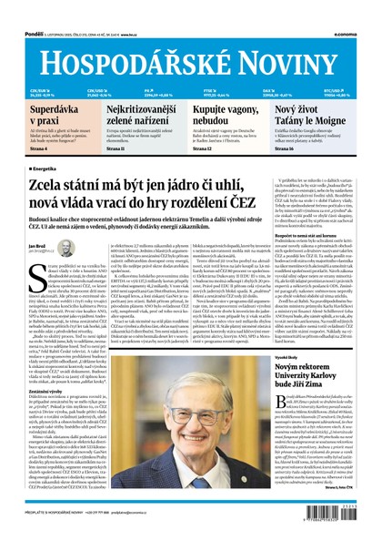 E-magazín HN 213 - 03.11.2025 - Economia, a.s.