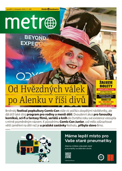 E-magazín METRO - 03.11.2025 - MAFRA, a.s.