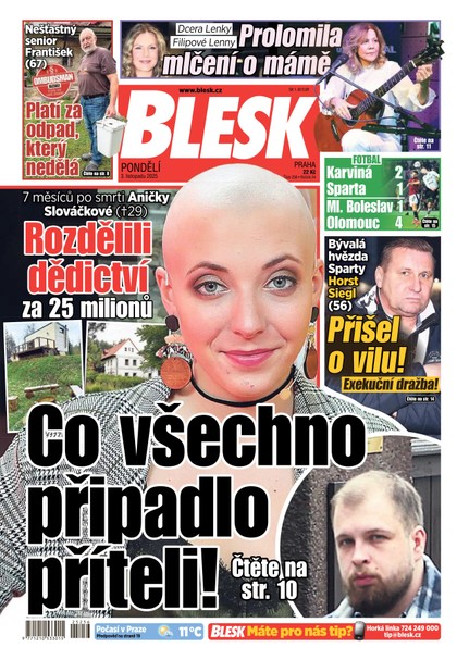 E-magazín Blesk - 03.11.2025 - CZECH NEWS CENTER a. s.