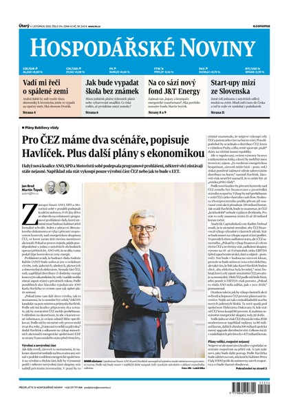 E-magazín HN 214 - 4.11.2025 - Economia, a.s.