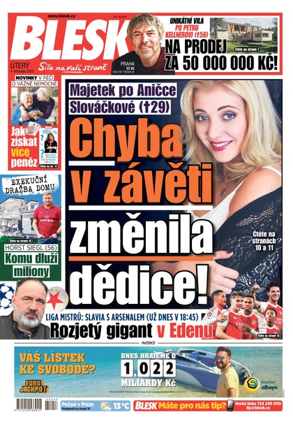 E-magazín Blesk - 04.11.2025 - CZECH NEWS CENTER a. s.