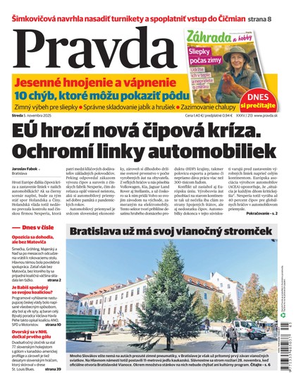 E-magazín Denník Pravda 5. 11. 2025 - OUR MEDIA SR a. s.