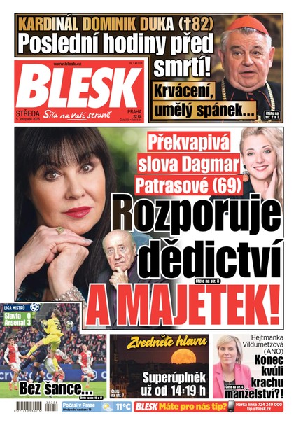 E-magazín Blesk - 05.11.2025 - CZECH NEWS CENTER a. s.