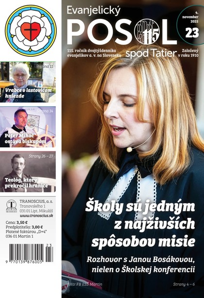 E-magazín Evanjelický posol spod Tatier 23/2025 - TRANOSCIUS a.s.