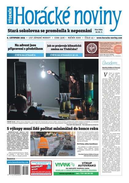 E-magazín Horácké noviny 45/2025 - Horácké noviny