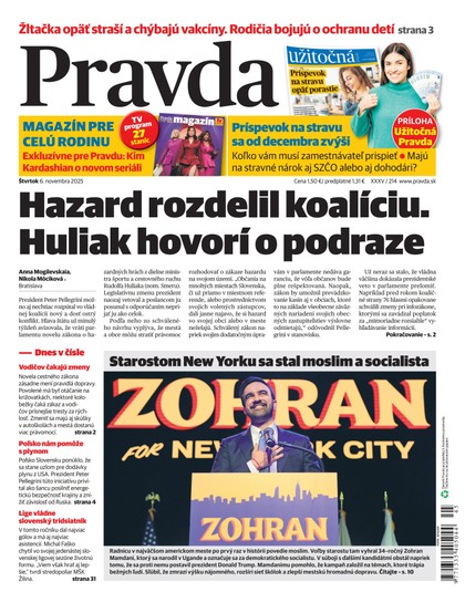 E-magazín Denník Pravda 6. 11. 2025 - OUR MEDIA SR a. s.