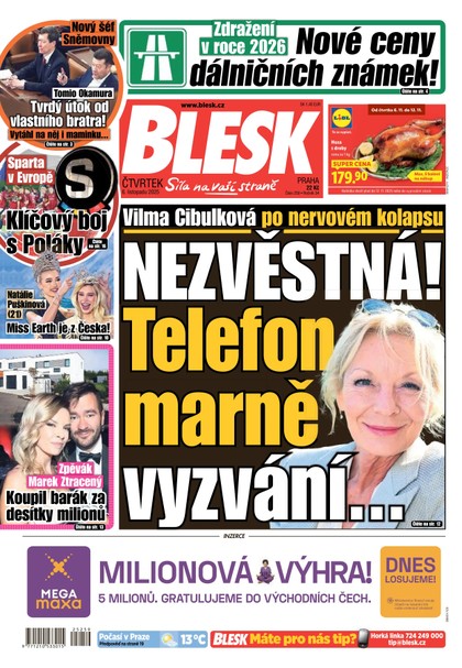 E-magazín Blesk - 06.11.2025 - CZECH NEWS CENTER a. s.