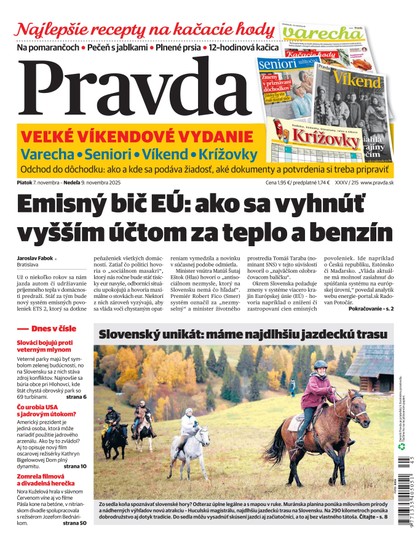 E-magazín Denník Pravda 7. 11. 2025 - OUR MEDIA SR a. s.