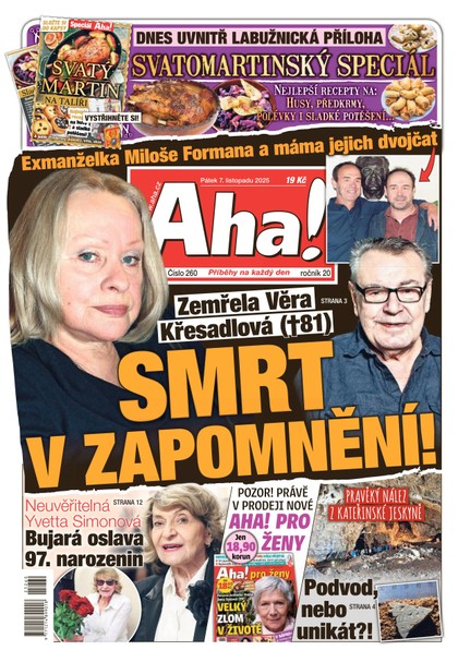 E-magazín AHA! - 07.11.2025 - CZECH NEWS CENTER a. s.