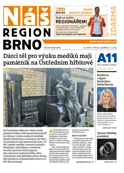 E-magazín Náš Region - Brno 46/2025 - A 11 s.r.o.