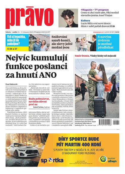 E-magazín Deník Právo - 8.11.2025 - Borgis, a.s.