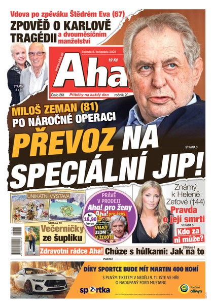 E-magazín AHA! - 08.11.2025 - CZECH NEWS CENTER a. s.